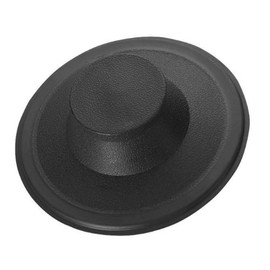 Essential Values Kitchen Sink Stopper - Drain Stopper Kitchen Sink Plug - Black Plastic Cover Cap Compatible with Kohler Insinkerator Waste King & Others