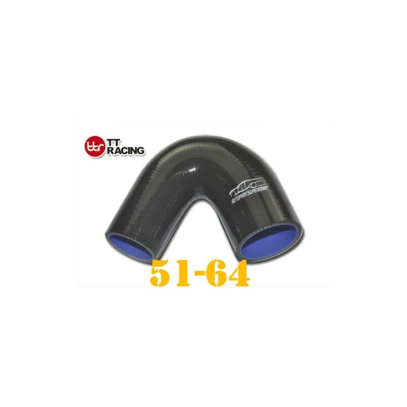 4-ply Silicone Joiner 135 Degree Reducer Elbow Hose Pipe Black