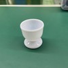 4 Pcs White Plastic Egg Cups, Simple Portable 100ml Egg