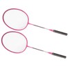 Badminton Rackets Iron Alloy Lightweight Badminton Racquets with 3 Balls