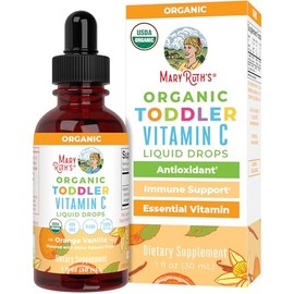 MaryRuth Organics| Vitamina C Organica Para Niños, Liquida (1 fl oz/30ml)