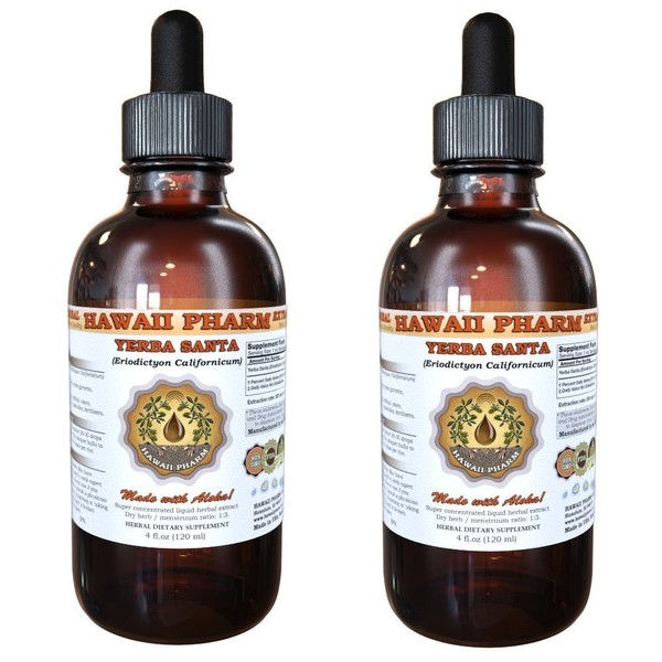 HawaiiPharm Yerba Santa (Eriodictyon californicum) Liquid Extract 2x4 fl.oz