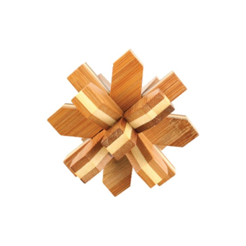 Fridolin 17463 Large Bamboo-Wood Brainteaser Puzzle