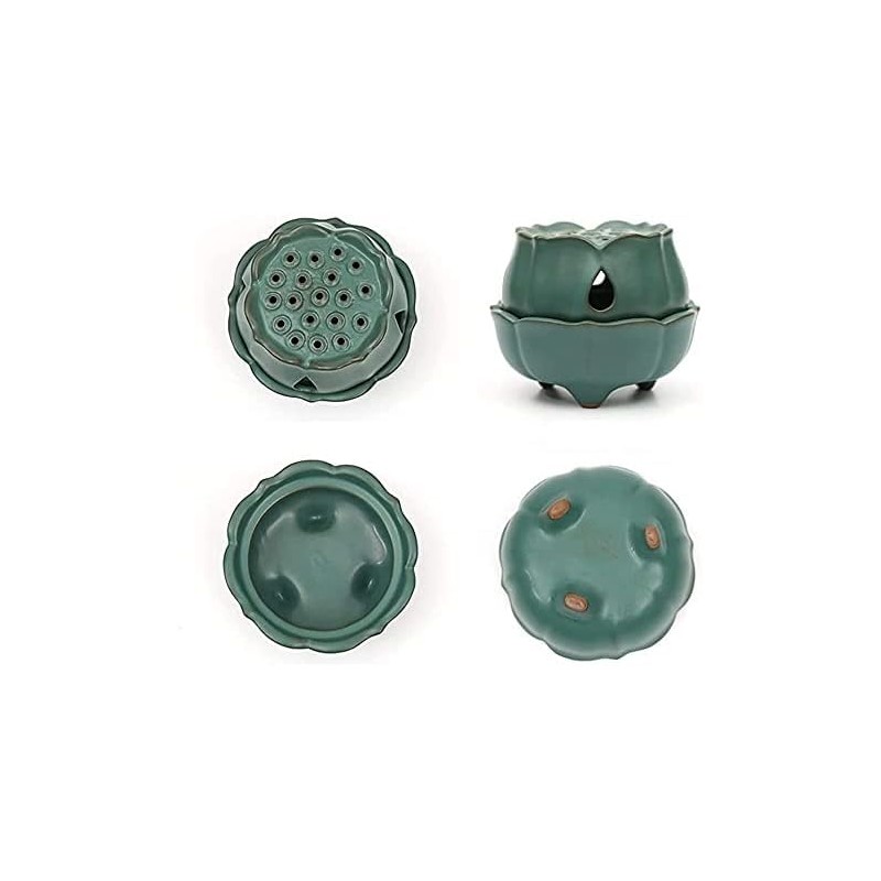 Incense Burner - Handmade Incense Burner Bowl with Lid for