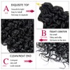 18inch Synthetic Deep Twist Crochet hair Bohemian Crochet Braids Natural