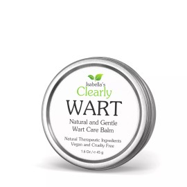 Isabella's Clearly WART, Natural and Gentle Wart Care Skin Balm  (Made in USA)