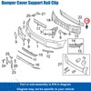 OAUTOO 25pcs 8mm Bumper Cover Retainer Clip for Volvo 3533394