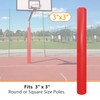 MegaGreen Red Heavy Duty Basketball Pole Pads, Fits 3" x