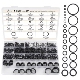 Romeda O Ring Kit 1050 PCS, O Ring Assortment Kit 21 Size