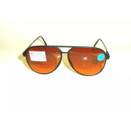 by De'Vons Optics Inc. Est. Since 1983 Vintage 90's Carbon Fiber Aviator Bi-Focal Reading Sunglasses +2.75 (M. Black)