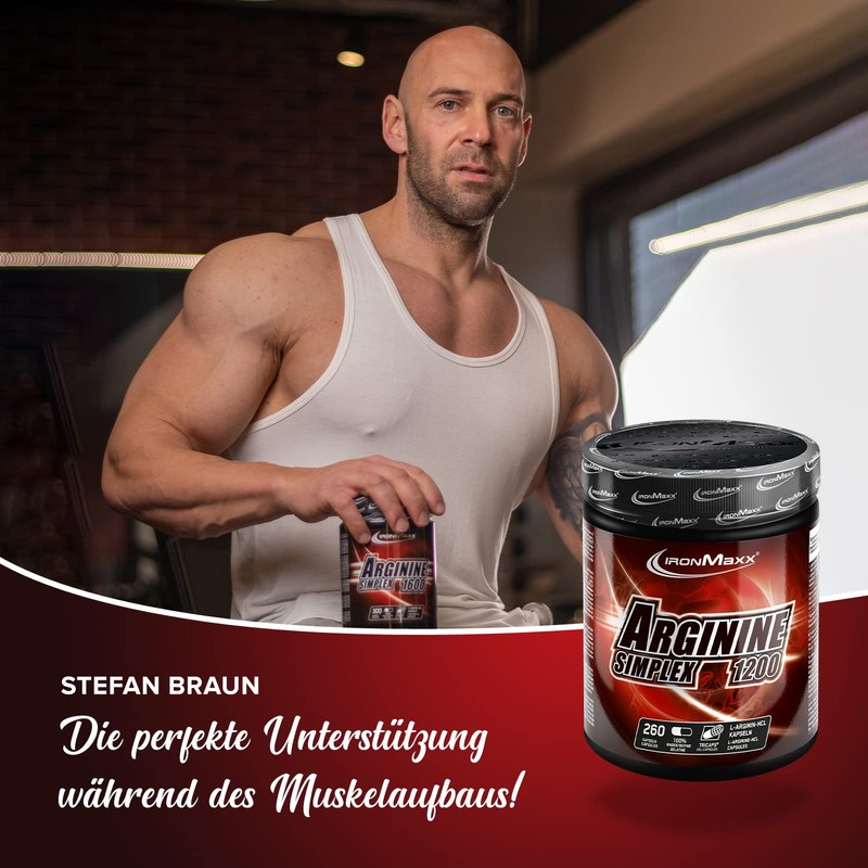 Ironmaxx arginina Simplex 1200, 332,3g