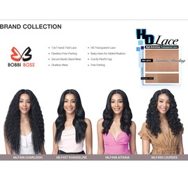 BOBBI BOSS GLUELESS LACE WIG MADE WITH HD TRANSPARENT LACE 13" X 7" - LOURDES (TT4/12613)