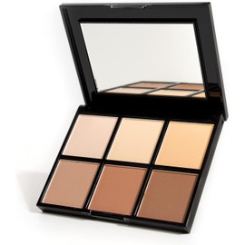 Palladio Paleta de Contorno y Resaltado Definer, Satinado, Polvo Compacto con Espejo