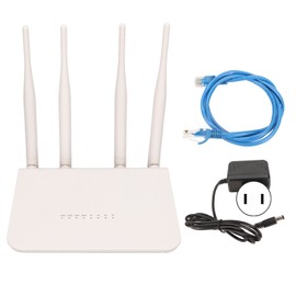 4G LTE Modem Router with SIM Card Slot 4 Antennas 2.4G 300Mbps Support 32 Devices WiFi Router for Office 100‑240V US Plug