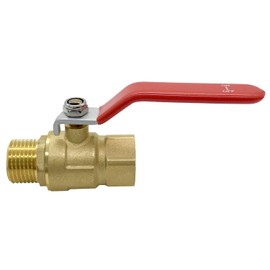 Joywayus Brass Garden Hose Shut Off Valve Full Flow, 3/4"GHT Heavy Duty Ball Valve Long Handle
