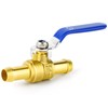 GASHER 1PCS 5/8 Inch Heavy-Duty Brass Barb Ball Valve With
