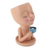 Resin Face Plant Pot Creative Cute Small Drinking Coffee Succulent