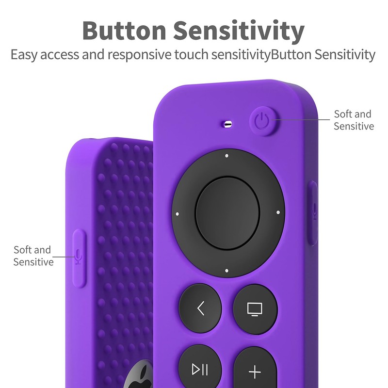 Hi Color Silicone Cover Compatible with Apple TV Siri Remote