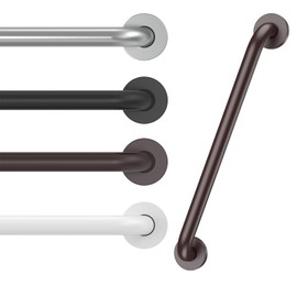 16 Inch Grab Bars for Wall Oil Brown, Safety Shower Grab Bars for Seniors Elderly Handicapped, Handicap Grab Bars for Shower with Concealed Screws, Tesuchan