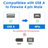 Herfair Firewire to USB Adapter Cable IEEE 1394 4Pin to