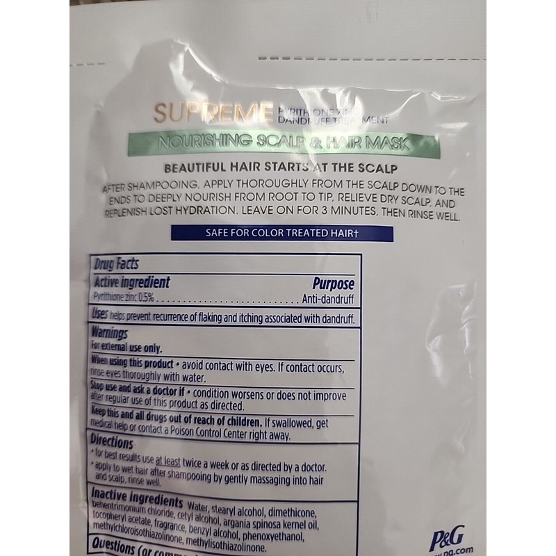 Head & Shoulders Supreme Nourishing Scalp & Hair Mask Vitamin