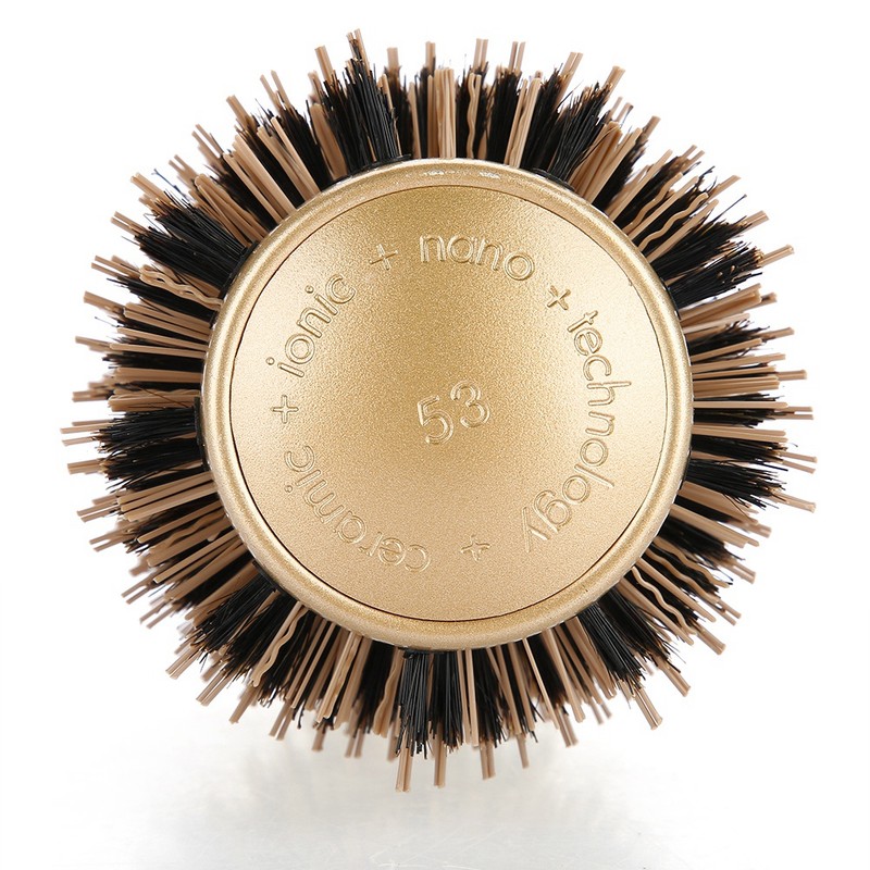Professional Anti static Round Hair Comb Salon Styling Brush Twill