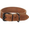 Montana Leather Collar Width Cognac M 35-45 cm 35 mm