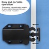 6 Pcs Touch Release Catch Latch ， Black Push-to-Open ABS