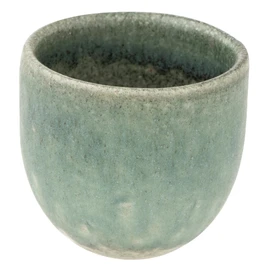 Marui Pottery MR-3-4309 Shigaraki Ware Hechimon Guinomi, Ochoko, Diameter Approx. 2.0 inches (5 cm), Black Celadon, Blue