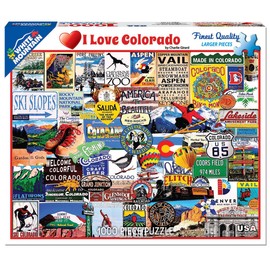 White Mountain Puzzles I Love Colorado, 1000 Piece Jigsaw Puzzle