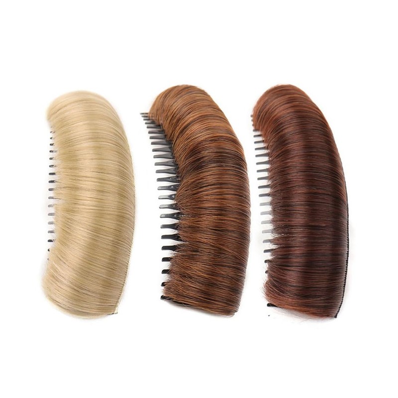 3Pcs Womens Fluffy Hair Pads Invisible Hair Volume Bump Clips
