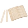 Amkoskr 8" Wooden Fan Handles 100 Pcs, Premium Craft Sticks