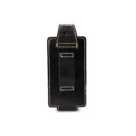 West Star Leather Phone Holster Universal Cellphone Holder Pouch with Belt Loop Magnetic Closure 6''x3'' 342A Longhorn BK
