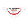Aristo AR23008 College Geometry Triangle with Removable Handle (Hypotenuse 25