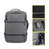 Laptop backpack, embossed back cover, business trip bag, travel backpack tote bag gray