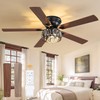 Fanbulous 56 Inch Chandelier Ceiling Fans with Lights and Remote,