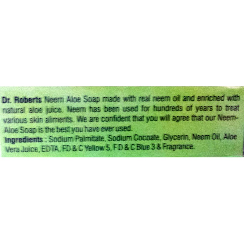 Dr Robert Original Neem Soap with Aloe - Deep Cleansing