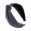 axy HR34J Cotton Headband with Knot and Stitched Line -