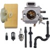 Hippotech Carburetor Carb with Air Filter Fuel Line Tune-Up Kit