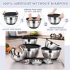 Umite Chef Mixing Bowls with Airtight Lids, 8PCS Stainless Steel