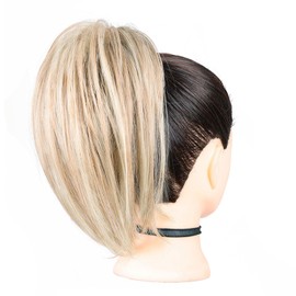 GWAWG Ponytail Extension，Claw Clip Bun Hair Piece， Short Straight Ponytail Extensions ，Messy Hair Bun， Natural Synthetic Fake Pieces for Women (24H613)