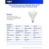 Feit Electric BR40 LED Light Bulb, 65W Equivalent, Dimmable, Color