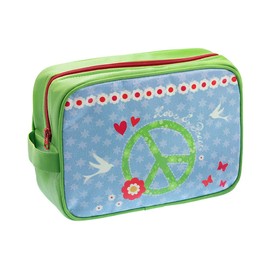 Wendekreis Berlin, Wash Bag Various Designs Oilcloth Bags 21 x 16 x 8 cm Love and Peace