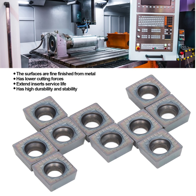 10 Pcs Carbide Milling Inserts Colourful Fine Finished CNC Lathe