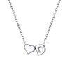 PROSILVER Initial Necklace Women's Letter D Initial Necklace Sterling Silver