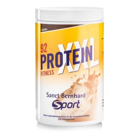 Sanct Bernhard Sport Protein XXL 92 | Schoko | Liefert Proteine aus Molkenisolat, Calciumcaseinat und Ei | Enthält BCAAs | Glutenfrei & fruktosefrei | 450g | Deutsche Produktion & laborgeprüft