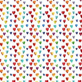 Tischdeko Pack of 20 Cocktail Napkins, Many Colourful Hearts Love