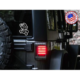 Sunset Graphics & Decals Mario Jumping Decal Vinyl Car Sticker PC Gaming Funny | Cars Trucks Vans Walls Laptop Skateboard | Black | 5.5 Inch | SGD000244