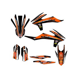2019-2022 XCF Vigor Orange Senge Graphics Base Kit Compatible with KTM