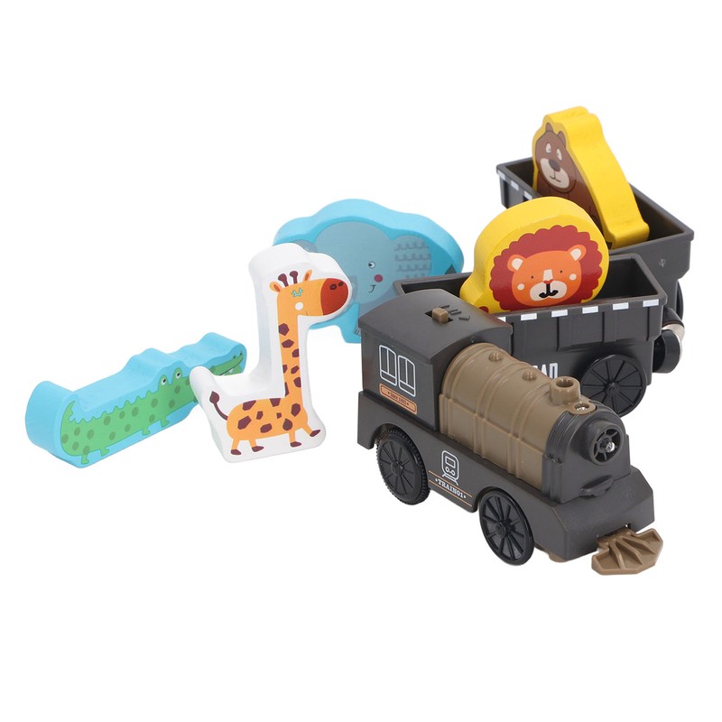 Electric Magnetic Animal Toy Train Set Preschool Educational Learning Toy